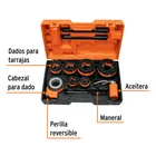 Juego de 9 tarrajas para tubo de 1/2' a 2', TRUPER 2