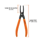 Pinza punta recta 7' para cerrar anillos, mango de PVC 3