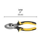 Pinza de chofer 6' mango Comfort Grip, PRETUL 3