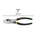 Pinza de chofer 8' mango de PVC, PRETUL 3