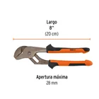 Pinzas de extensión 8' mango Comfort Grip, TRUPER EXPERT 3