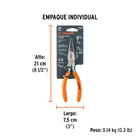 Pinza de punta y corte 7' mango de PVC, TRUPER 5