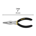 Pinza de punta y corte 6' mango de PVC, PRETUL 3