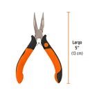 Mini pinza de punta curva 5' mango Comfort Grip, TRUPER 3