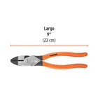 Pinza para electricista 9' c/ponchador de terminales, EXPERT 3