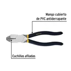 Pinza para electricista 9' uso rudo, mango de PVC, PRETUL 2