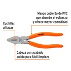 Pinza para electricista 7' mango de PVC, TRUPER 2