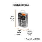 Estuche con 5 dados magnéticos de 3/8' largo 2-1/2', EXPERT 6