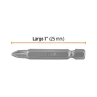 Estuche con 5 puntas de cruz PH2 largo 2', TRUPER EXPERT 3