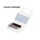Estuche con 5 puntas de cruz PH2 de impacto largo 1' 5