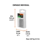 Estuche con 5 puntas torx T20 largo 2', TRUPER EXPERT 6