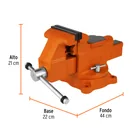 Tornillo de banco 5' uso industrial de hierro nodular 2