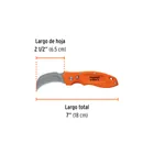 Cuchillo abatible 7' para linóleo con mango de nylon, EXPERT 3