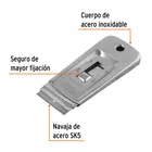 Raspador de acero inoxidable con cuchillas de 1-1/2', TRUPER 2