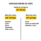 Cortapernos 18', mango tubular, PRETUL 2