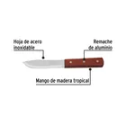 Cuchillo cebollero 5' mango de madera, PRETUL 2