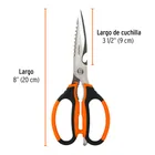 Tijera 8' multiusos, para cocina, acero inoxidable, TRUPER 3