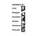 Tijera 8' multiusos, para cocina, acero inoxidable, TRUPER 4