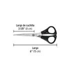 Tijera 6' para casa y oficina, de acero inoxidable, PRETUL 3