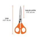 Tijera 6-1/2' para oficina, de acero inoxidable, TRUPER 3