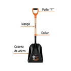 Pala carbonera chica T-2000, puño 'Y', TRUPER 2