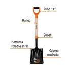 Pala cuadrada T-2000, puño 'Y', TRUPER 2