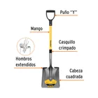 Pala cuadrada Tru Pro, puño 'Y', mango de fibra de vidrio 2