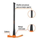 Talacho-hacha 5 lb, mango fibra de vidrio 36', TRUPER 2