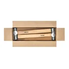 Martillo pulido de bola 24 oz mango madera, PRETUL 4