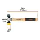 Martillo con caras suaves intercambiables 11oz, TRUPER GRIP 3