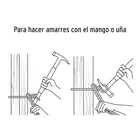 Martillo tubular para cimbra 16 oz uña recta, mango acero 4