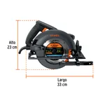 Sierra circular 7-1/4', 1800W, TRUPER INDUSTRIAL 2