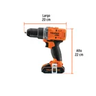 Rotomartillo/destornillador 1/2', 20V, 2 baterías 2Ah, PRO 3