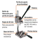 Soporte vertical para taladro 3/8'-1/2', TRUPER 3