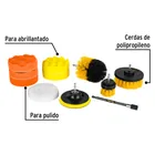 Juego 11 accesorios, limpieza y pulido para taladro, PRETUL 2