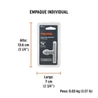 Llave para broquero de 3/8', TRUPER 4