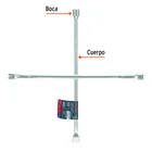 Llave de cruz 20' pulida y cromada, TRUPER 2