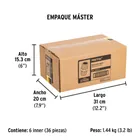 Niple de acero, macho-macho, cuerda 1/4' NPT, PRETUL 6