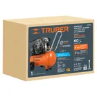 Compresor lubricado, de banda, 60L, hor, 4HP, 127V, TRUPER 3