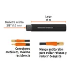 Manguera para compresor, de hule, 15m x 3/8', TRUPER 2