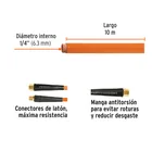 Manguera para compresor, de PVC, 10m x 1/4', TRUPER 2