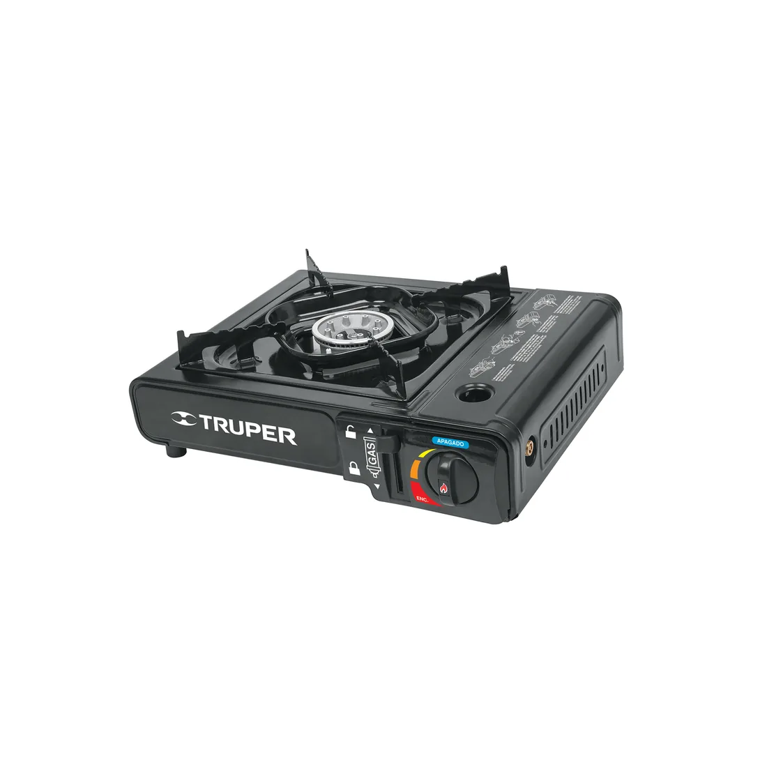 Estufilla portátil para gas, encendido electrónico, TRUPER