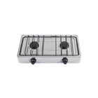 Parrilla de gas de sobreponer 2 quemadores, inox, FOSET 1