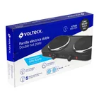 Parrilla eléctrica 2 quemadores de disco, negra, VOLTECK 5