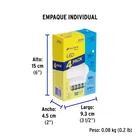 Pack 4 focos LED 3W (25W) G45, 6500K fría, 270 lm, BASIC 4
