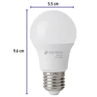 Pack 4 focos LED 6W (40W) A19, 6500K fría, 570 lm, BASIC 3