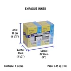 Pack 4 focos LED 6W (40W) A19, 6500K fría, 570 lm, BASIC 5