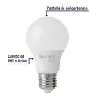 Pack 4 focos LED 8W (60W) A19, 6500K fría, 790 lm, BASIC 2