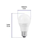 Foco LED 14W (100W) A19, 6500K blanca fría, 1500 lm, caja 3