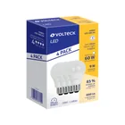 Pack 4 focos LED 9W (60W) A19, 3000K blanca cálida, 800 lm 1